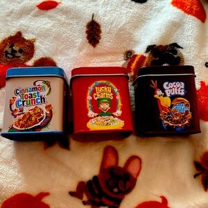 3 cereal scented candles.